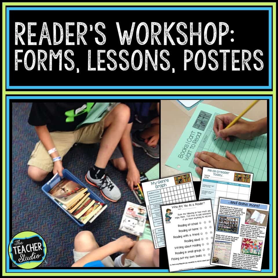 reader's workshop, back to school, reader's workshop forms, independent reading, reading anchor chart