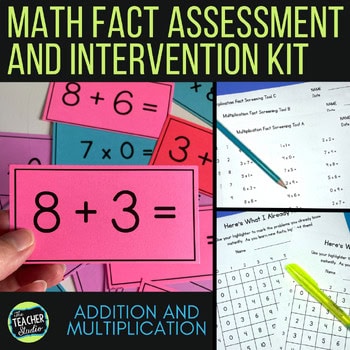 Math Fact Fluency Assessment & Fact Fluency Tracker - Addition & Multiplication