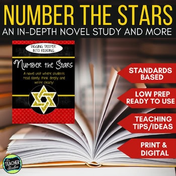 Number the Stars: A Novel Study and Teaching Guide - Print and Digital