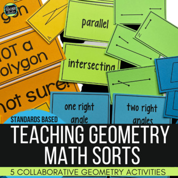Geometry Math Sorts - Classifying Polygons - Types of Lines - Quadrilaterals