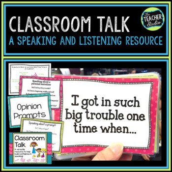 Improving Speaking and Listening | Speaking Task Cards
