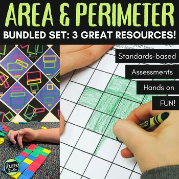 Area and Perimeter Activities - Perimeter and Area Assessments - Bundled Set