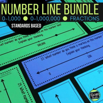 Number Line Activities to Build Number Sense and Place Value - Grade 3-5 BUNDLE