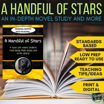 A Handful of Stars Novel Study - Teacher's Discussion Guide - Print and Digital
