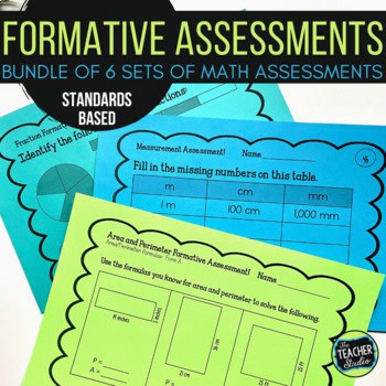 Low-Ink Math Assessment Slips - Standards Based Math Exit Slips - RTI Assessment