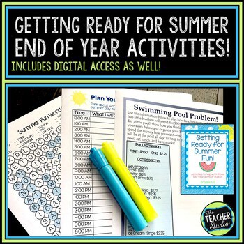 Countdown to Summer "Last Days of School" activities | Distance Learning