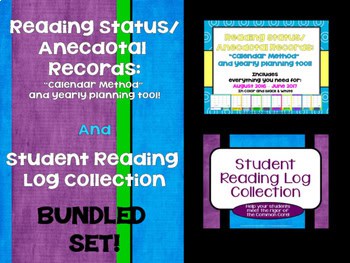 Status of the Class and Anecdotal Notes System and Reading Log Bundle