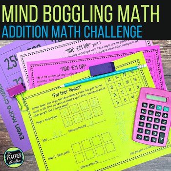 Addition With Regrouping Enrichment - Mind Boggling Math - print and digital
