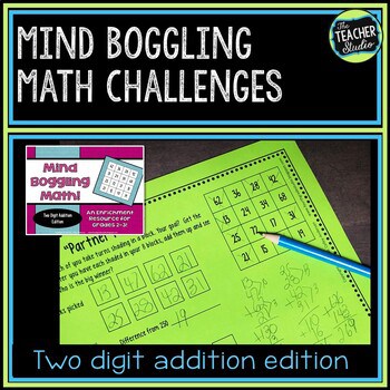 Two Digit Addition Math Enrichment Activities | Mind Boggling Math Center