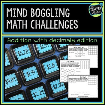 Money and Decimals Math Enrichment Activities | Mind Boggling Math Center