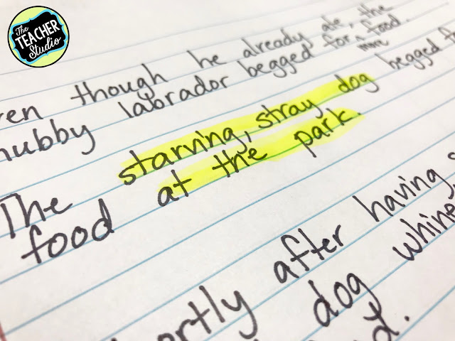 Improving sentences by adding sensory details