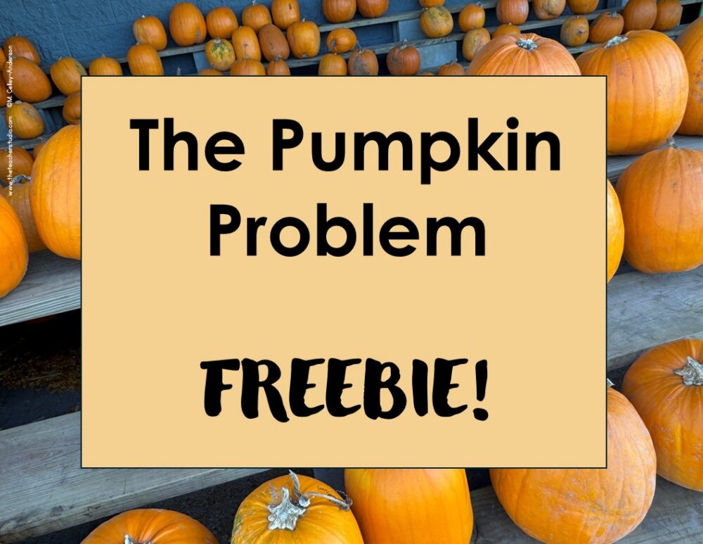Pumpkin Math Problem Freebie