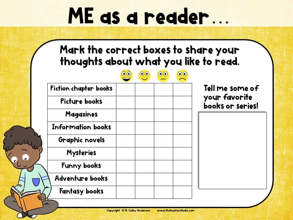 student reading survey