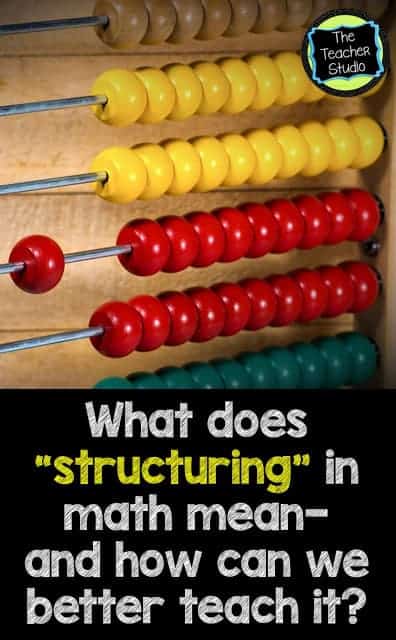 Teaching structuring in math for basic place value and composing and decomposing numbers.