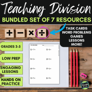 Division Activities and Lessons - Teaching Division Bundle