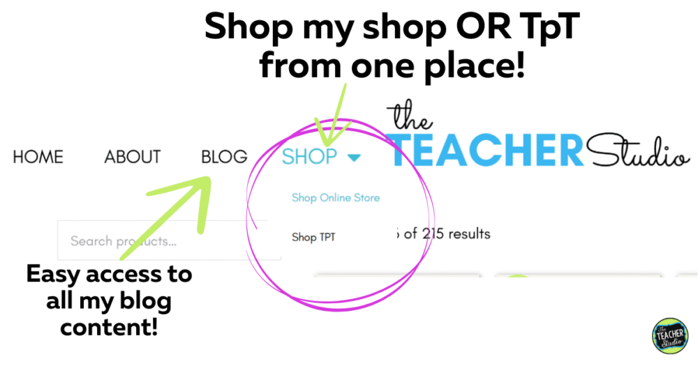How to shop on The Teacher Studio's TpT Alternative!