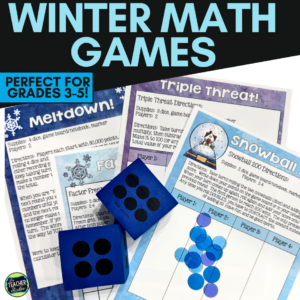 Winter Math Games | Differentiated Math Games for Grades 2, 3, 4